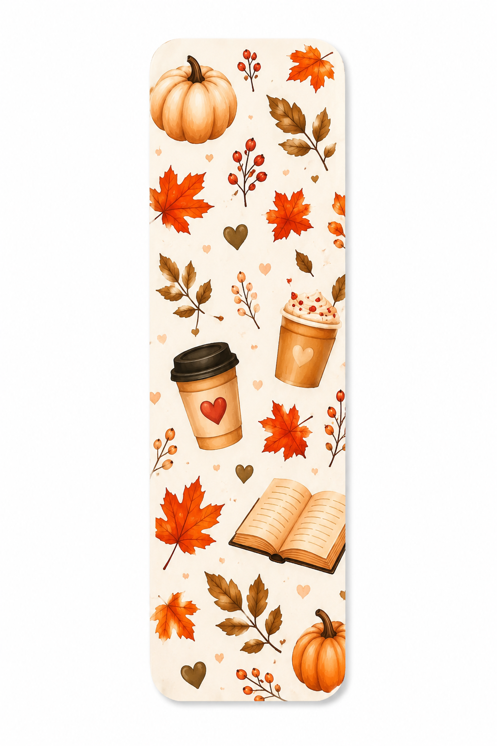Autumn Cozy Reading Bookmark