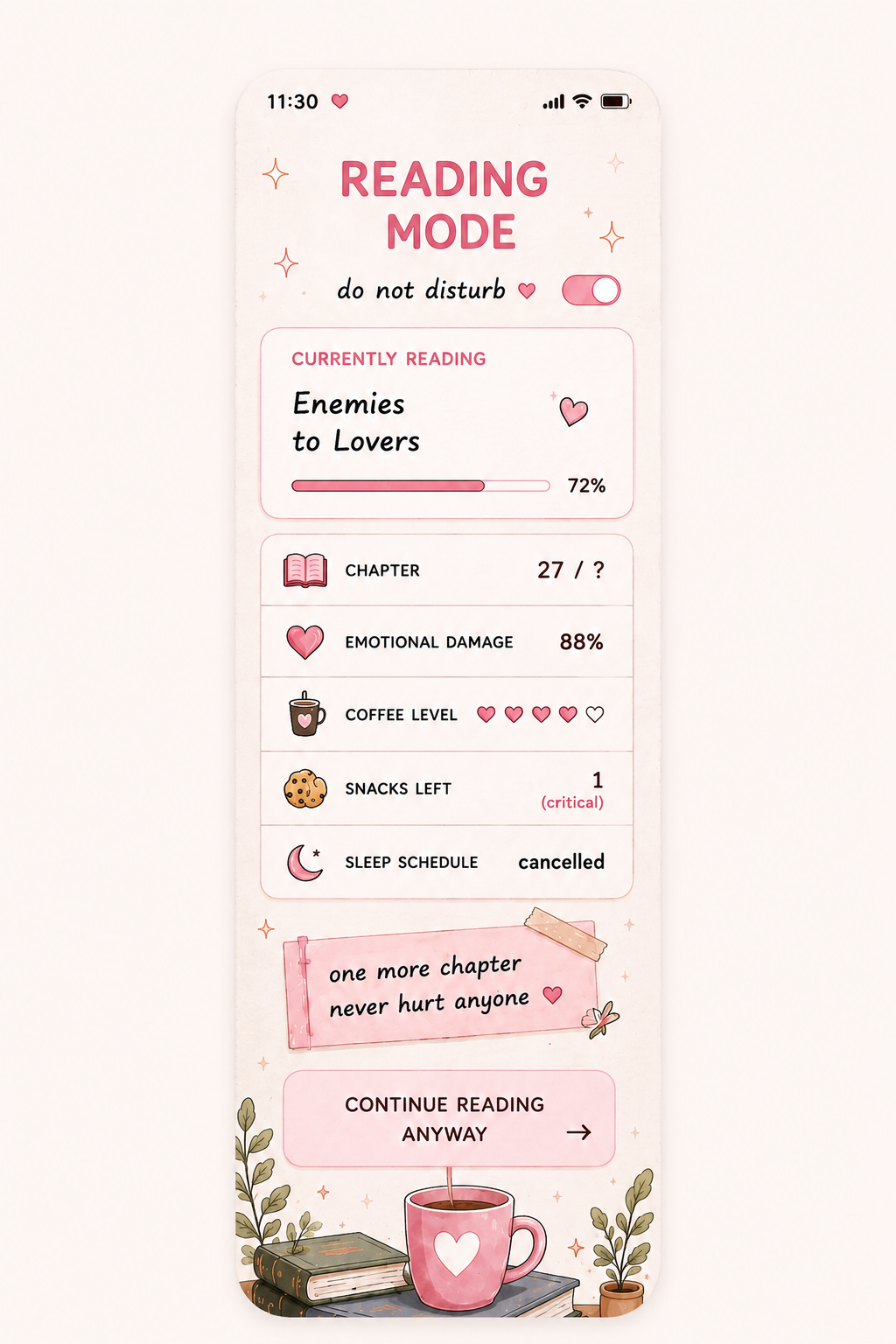 Reading Mode Bookmark