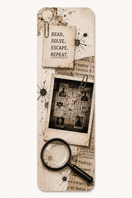 Read. Solve. Escape. Repeat. Bookmark