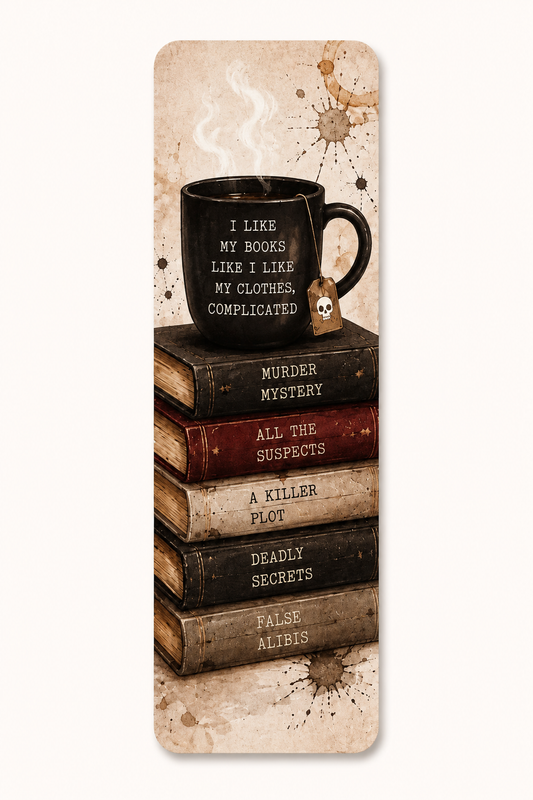Murder Mystery Book Lover Bookmark