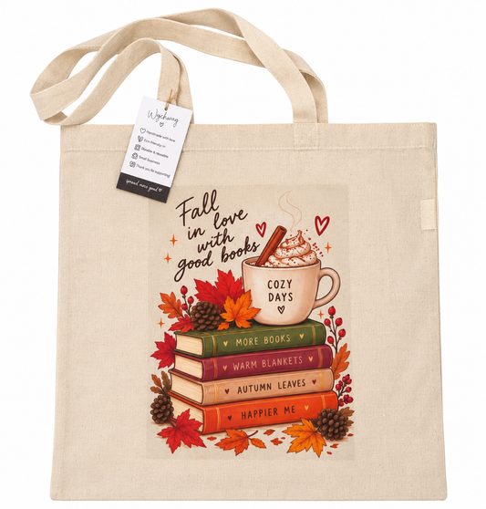 Fall In Love With Good Books Tote Bag